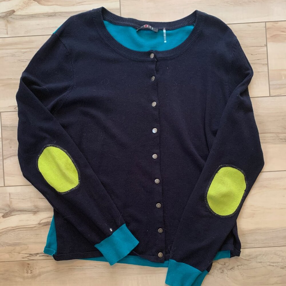 Vintage Colour block Cardigan
